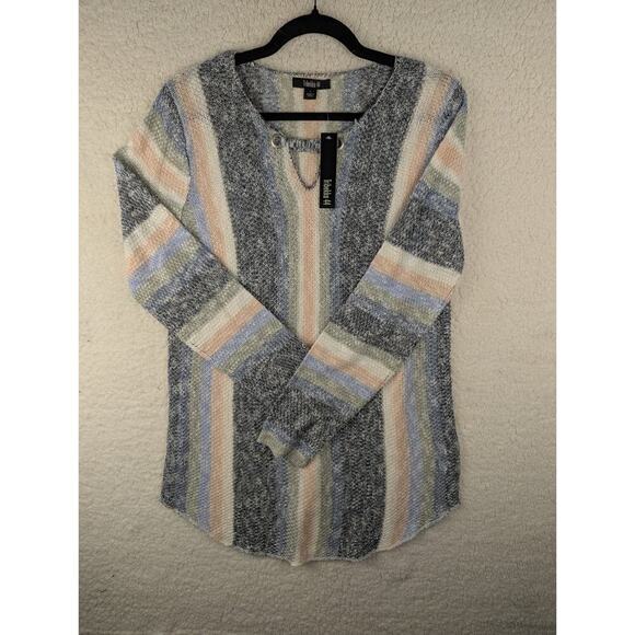 Tribekka 44 Multicolor Striped Sweater - Size Large - Picture 1 of 6